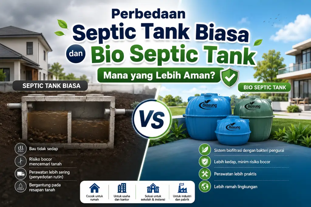 Perbedaan Septic Tank Biasa dan Bio Septic Tank