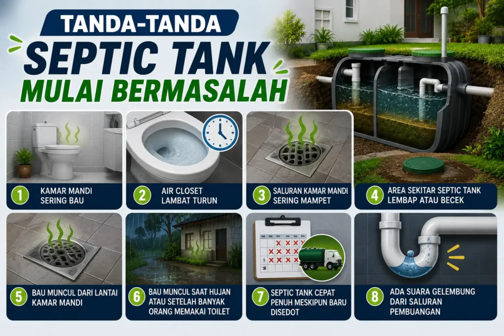 Tanda Septic Tank Bau